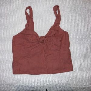 Abercrombie coral linen top